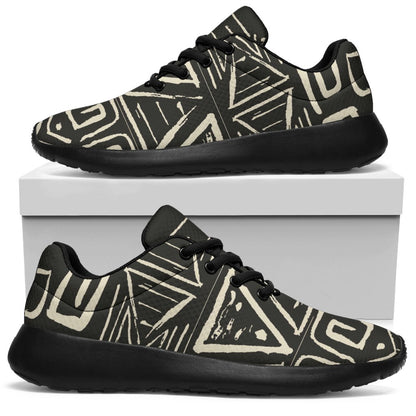 Beige Aztec Pattern Print Sport Shoes GearFrost