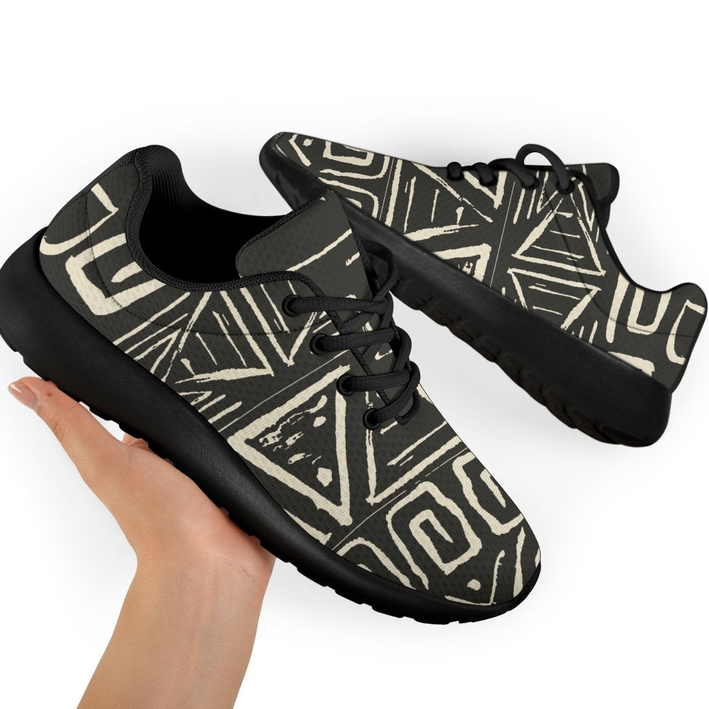Beige Aztec Pattern Print Sport Shoes GearFrost