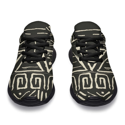 Beige Aztec Pattern Print Sport Shoes GearFrost