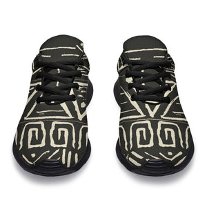Beige Aztec Pattern Print Sport Shoes GearFrost