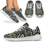 Beige Aztec Pattern Print Sport Shoes GearFrost