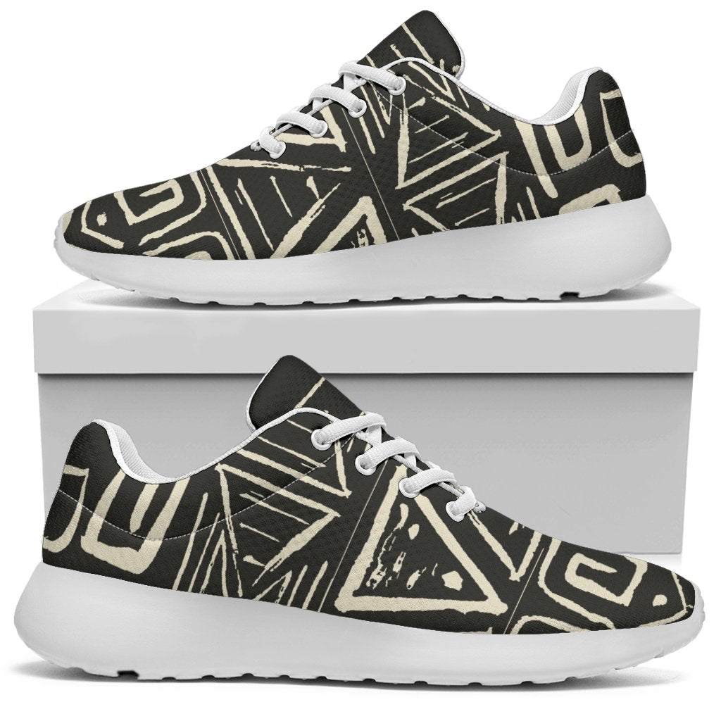 Beige Aztec Pattern Print Sport Shoes GearFrost