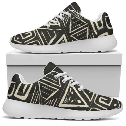 Beige Aztec Pattern Print Sport Shoes GearFrost