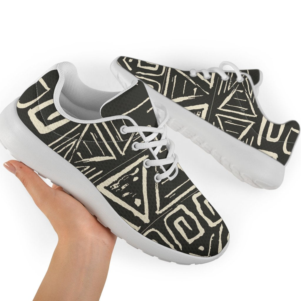 Beige Aztec Pattern Print Sport Shoes GearFrost