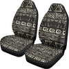 Beige Aztec Pattern Print Universal Fit Car Seat Covers