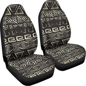 Beige Aztec Pattern Print Universal Fit Car Seat Covers