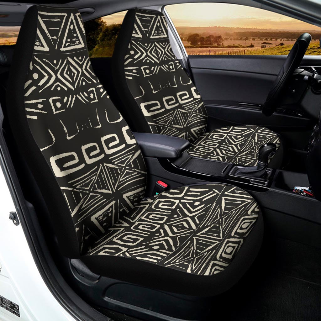 Beige Aztec Pattern Print Universal Fit Car Seat Covers