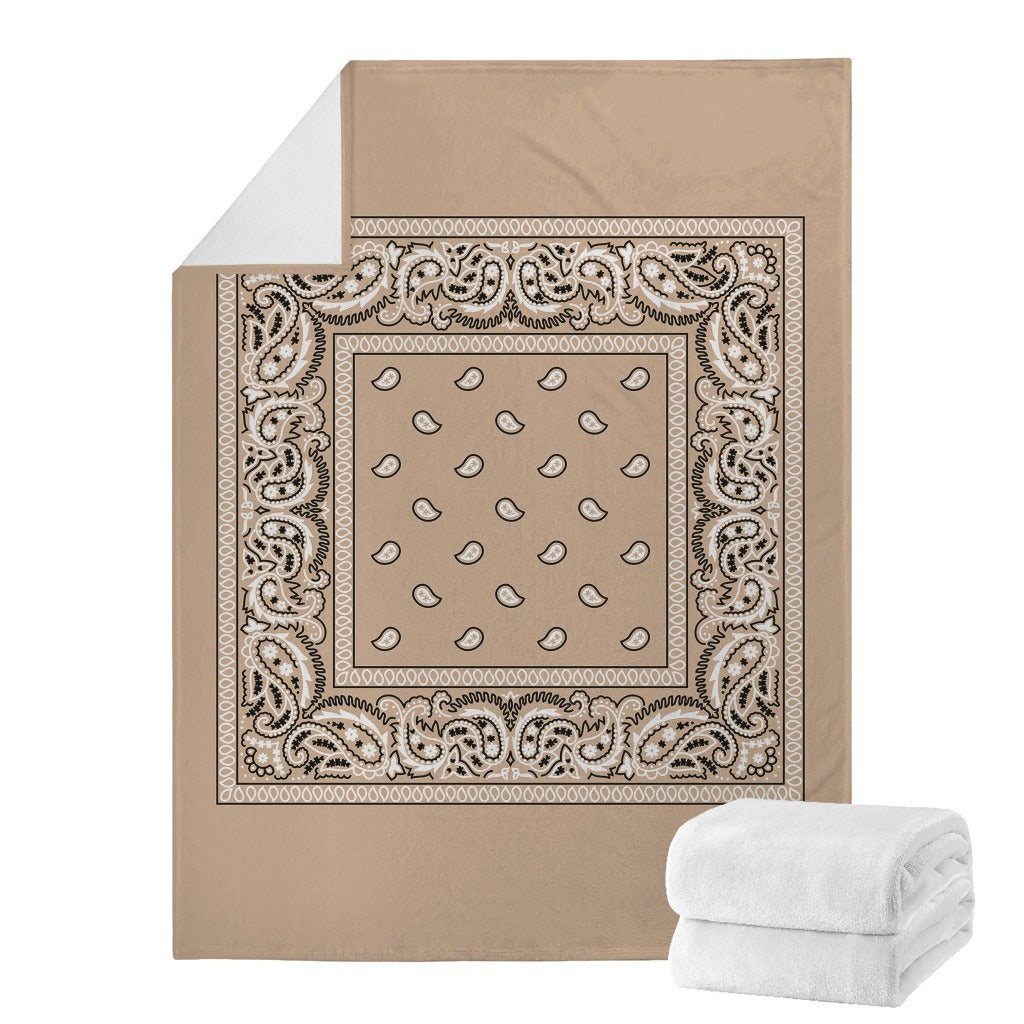Beige Bandana Blanket