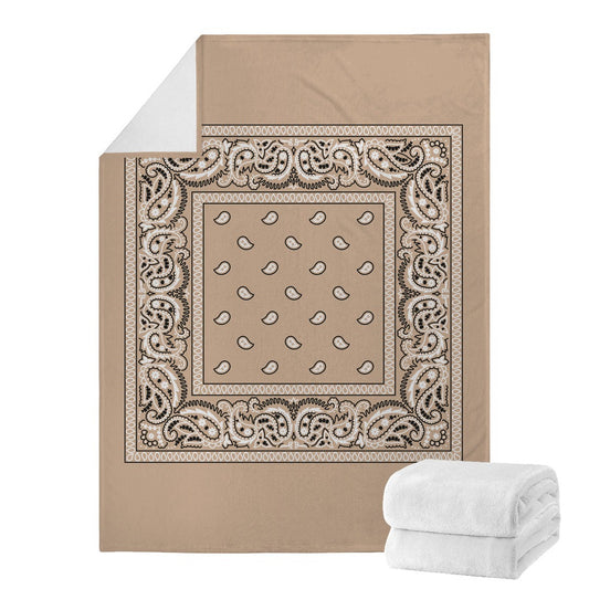 Beige Bandana Blanket