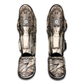 Beige Buddha Mandala Print Muay Thai Shin Guards