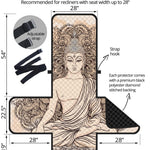 Beige Buddha Mandala Print Recliner Protector