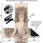 Beige Buddha Mandala Print Recliner Protector