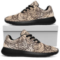 Beige Buddha Mandala Print Walking Shoes