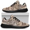 Beige Buddha Mandala Print Sport Shoes GearFrost