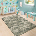 Beige Digital Camo Pattern Print Area Rug