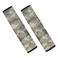 Beige Digital Camo Pattern Print Car Seat Belt Covers