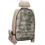 Beige Digital Camo Pattern Print Car Seat Organizers
