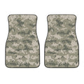 Beige Digital Camo Pattern Print Front Car Floor Mats