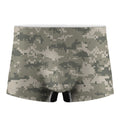Beige Digital Camo Pattern Print Men's Boxer Briefs
