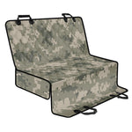 Beige Digital Camo Pattern Print Pet Car Back Seat Cover