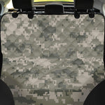 Beige Digital Camo Pattern Print Pet Car Back Seat Cover