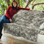 Beige Digital Camo Pattern Print Quilt