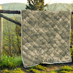 Beige Digital Camo Pattern Print Quilt