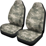 Beige Digital Camo Pattern Print Universal Fit Car Seat Covers