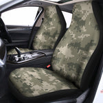 Beige Digital Camo Pattern Print Universal Fit Car Seat Covers