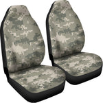 Beige Digital Camo Pattern Print Universal Fit Car Seat Covers