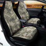 Beige Digital Camo Pattern Print Universal Fit Car Seat Covers