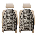 Beige Snakeskin Print Car Seat Organizers