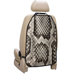Beige Snakeskin Print Car Seat Organizers