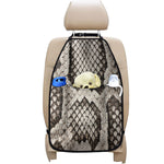 Beige Snakeskin Print Car Seat Organizers