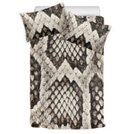 Beige Snakeskin Print Duvet Cover Bedding Set