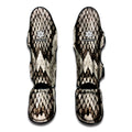 Beige Snakeskin Print Muay Thai Shin Guards