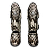 Beige Snakeskin Print Muay Thai Shin Guard