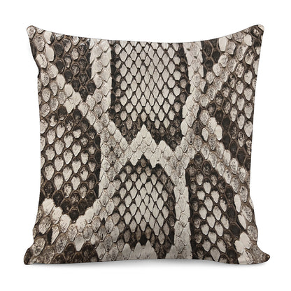 Beige Snakeskin Print Pillow Cover