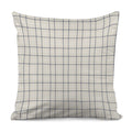 Beige Tattersall Pattern Print Pillow Cover