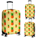 Beige Watercolor Pineapple Pattern Print Luggage Cover GearFrost