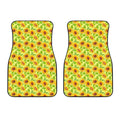 Beige Watercolor Sunflower Pattern Print Front Car Floor Mats