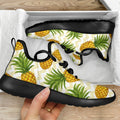 Beige Zig Zag Pineapple Pattern Print Mesh Knit Shoes