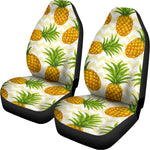 Beige Zig Zag Pineapple Pattern Print Universal Fit Car Seat Covers