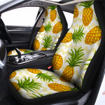 Beige Zig Zag Pineapple Pattern Print Universal Fit Car Seat Covers