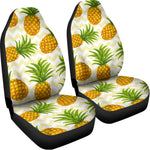 Beige Zig Zag Pineapple Pattern Print Universal Fit Car Seat Covers