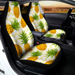 Beige Zig Zag Pineapple Pattern Print Universal Fit Car Seat Covers