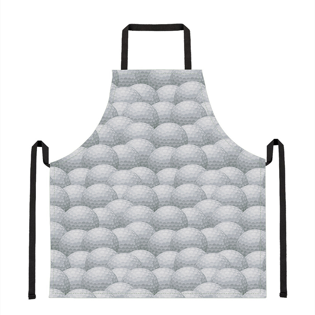 Big Golf Ball Pattern Print Apron