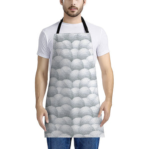 Big Golf Ball Pattern Print Apron