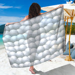Big Golf Ball Pattern Print Beach Sarong Wrap