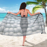 Big Golf Ball Pattern Print Beach Sarong Wrap